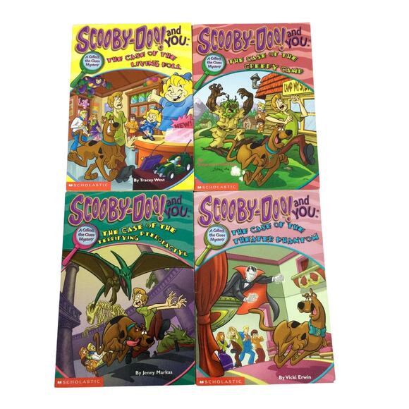 Scooby Doo and You The Case of the Living Doll Four Scholastic Book Bundle - Picture 1 of 16